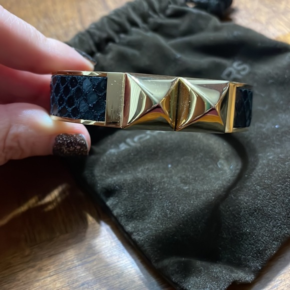 Michael Kors Studded Leather Bangle - Picture 5 of 8